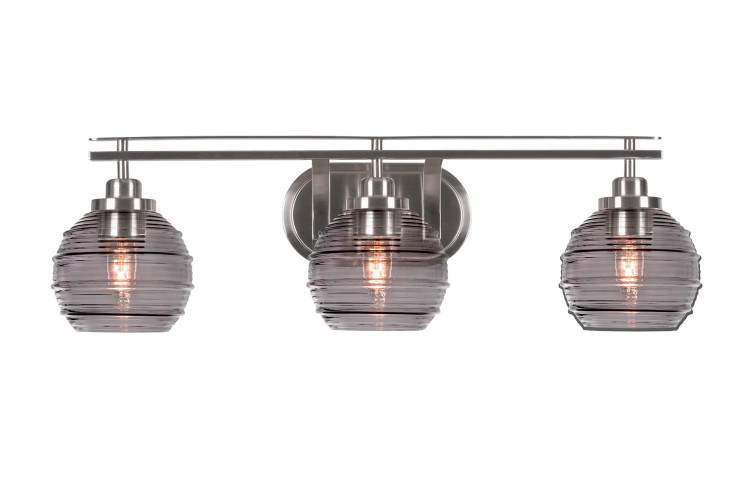 Toltec Lighting - 2613-BN-5112 - Three Light Bath Bar - Odyssey - Brushed Nickel