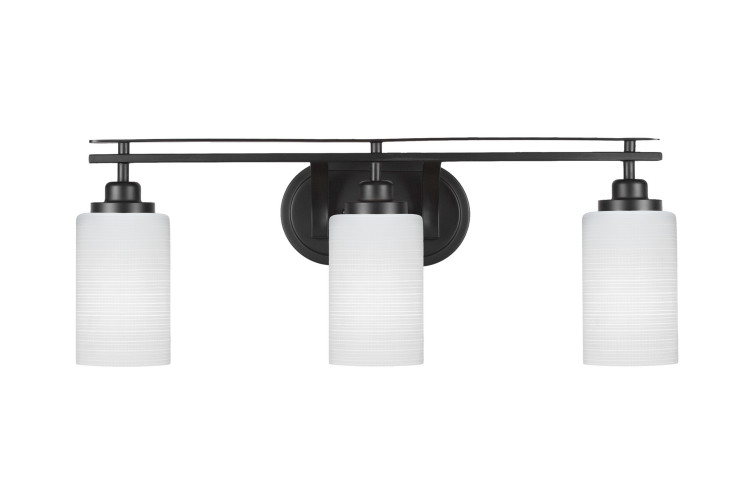 Toltec Lighting - 2613-MB-4061 - Three Light Bath Bar - Odyssey - Matte Black