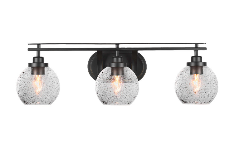 Toltec Lighting - 2613-MB-4102 - Three Light Bath Bar - Odyssey - Matte Black