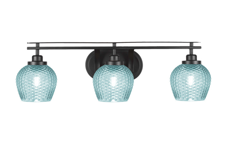 Toltec Lighting - 2613-MB-4605 - Three Light Bath Bar - Odyssey - Matte Black
