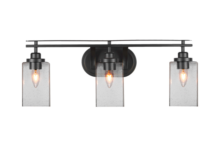 Toltec Lighting - 2613-MB-530 - Three Light Bath Bar - Odyssey - Matte Black