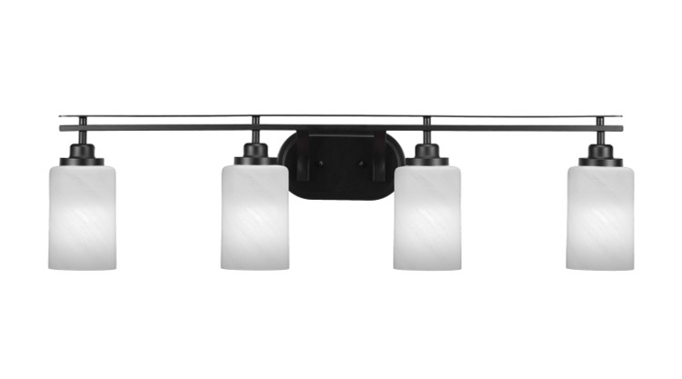 Toltec Lighting - 2614-MB-3001 - Four Light Bath Bar - Odyssey - Matte Black