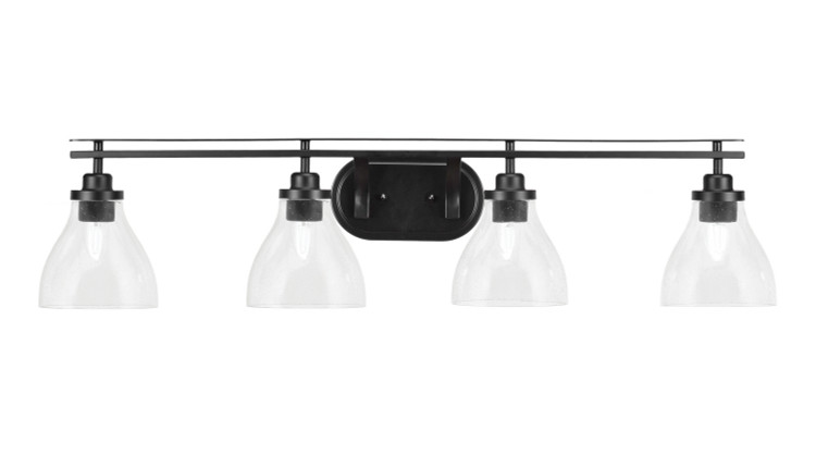 Toltec Lighting - 2614-MB-4760 - Four Light Bath Bar - Odyssey - Matte Black