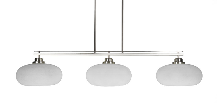 Toltec Lighting - 2633-BN-216 - Three Light Island Pendant - Odyssey - Brushed Nickel