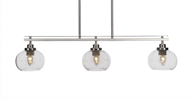 Toltec Lighting - 2636-BN-202 - Three Light Island Pendant - Odyssey - Brushed Nickel