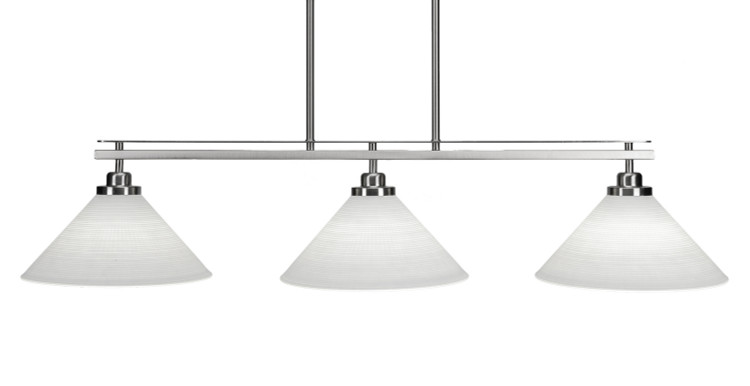 Toltec Lighting - 2636-BN-4001 - Three Light Island Pendant - Odyssey - Brushed Nickel