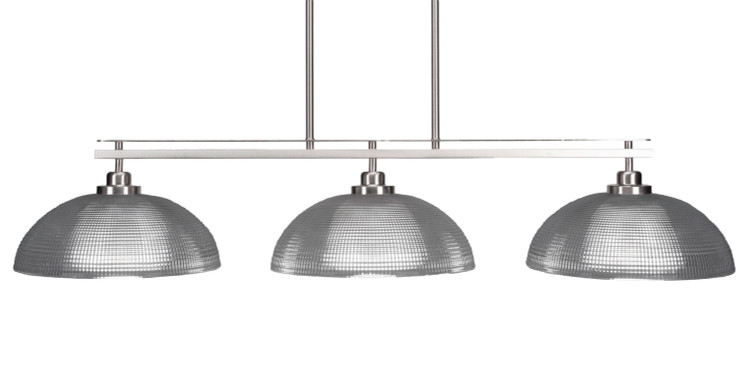 Toltec Lighting - 2636-BN-540 - Three Light Island Pendant - Odyssey - Brushed Nickel
