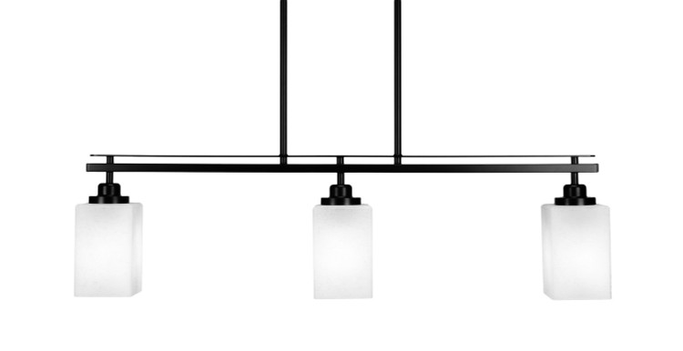 Toltec Lighting - 2636-MB-531 - Three Light Island Pendant - Odyssey - Matte Black