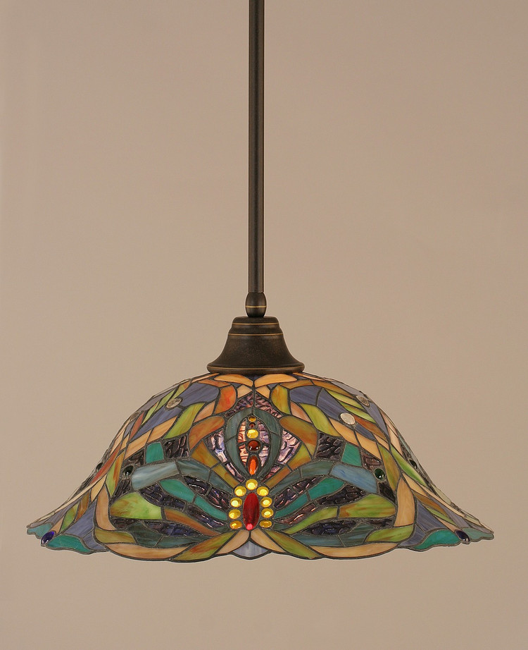 Toltec Lighting - 26-DG-990 - One Light Pendant - Any - Dark Granite