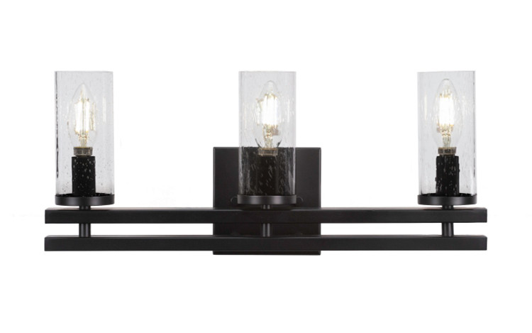 Toltec Lighting - 2713-MB-800 - Three Light Bathroom Lighting - Belmont - Matte Black