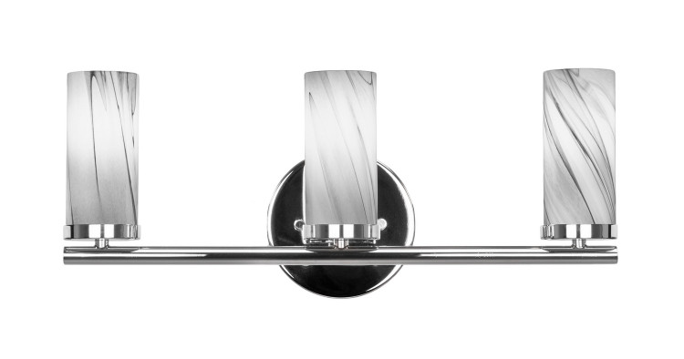 Toltec Lighting - 2813-CH-802B - Three Light Bath Bar - Trinity - Chrome