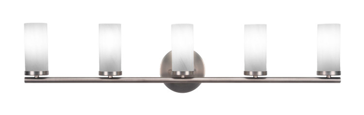 Toltec Lighting - 2815-GP-811B - Five Light Bath Bar - Trinity - Graphite