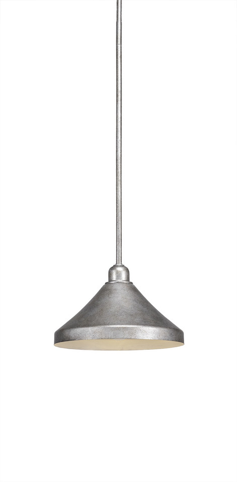 Toltec Lighting - 281-AS-418 - One Light Mini Pendant - Vintage - Aged Silver