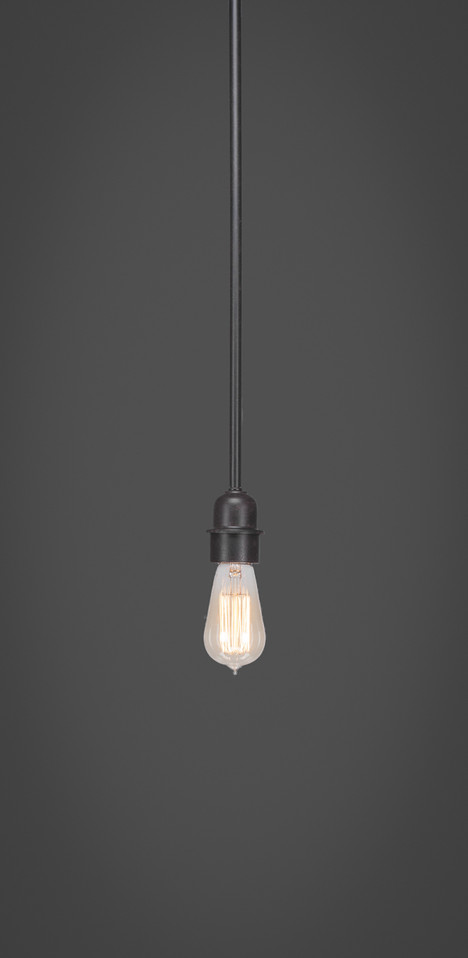 Toltec Lighting - 281-DG-AT18 - One Light Mini Pendant - Vintage - Dark Granite