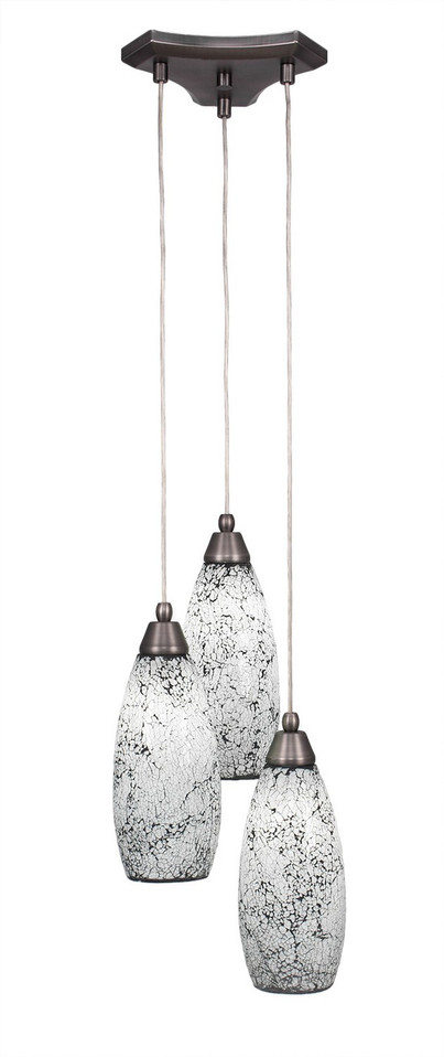 Toltec Lighting - 28-BN-416 - Three Light Mini Pendant - Europa - Brushed Nickel
