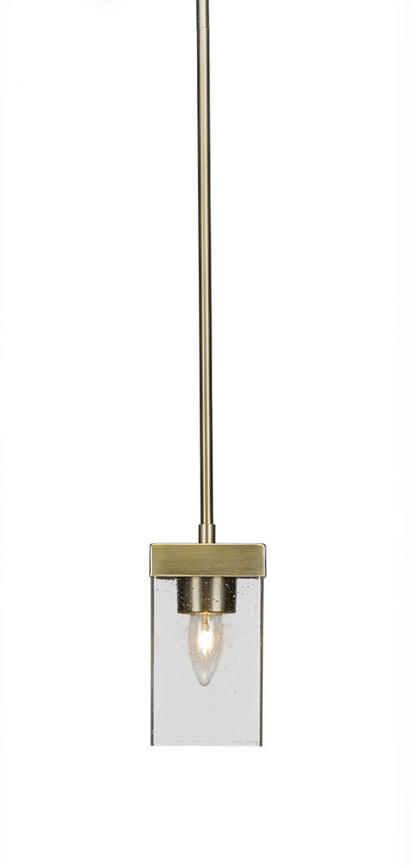 Toltec Lighting - 3023-NAB-530 - One Light Mini Pendant - Nouvelle - New Age Brass