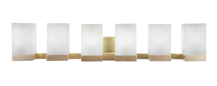 Toltec Lighting - 3126-NAB-531 - Six Light Bath Bar - Nouvelle - New Age Brass