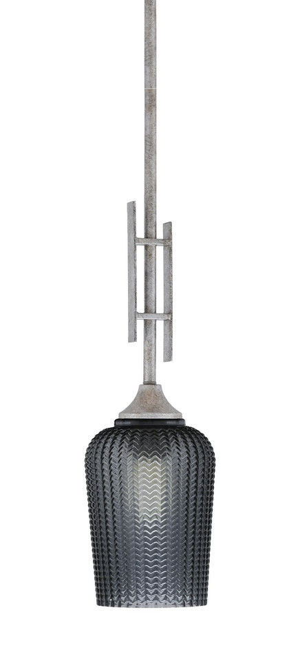 Toltec Lighting - 320-AS-4252 - One Light Mini Pendant - Uptowne - Aged Silver