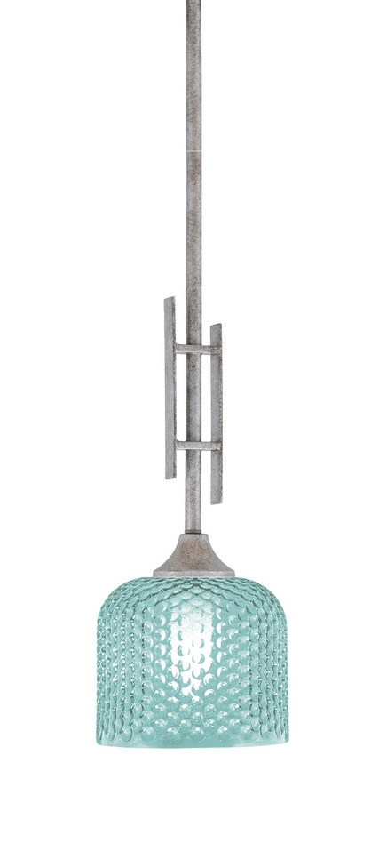 Toltec Lighting - 320-AS-4615 - One Light Mini Pendant - Uptowne - Aged Silver