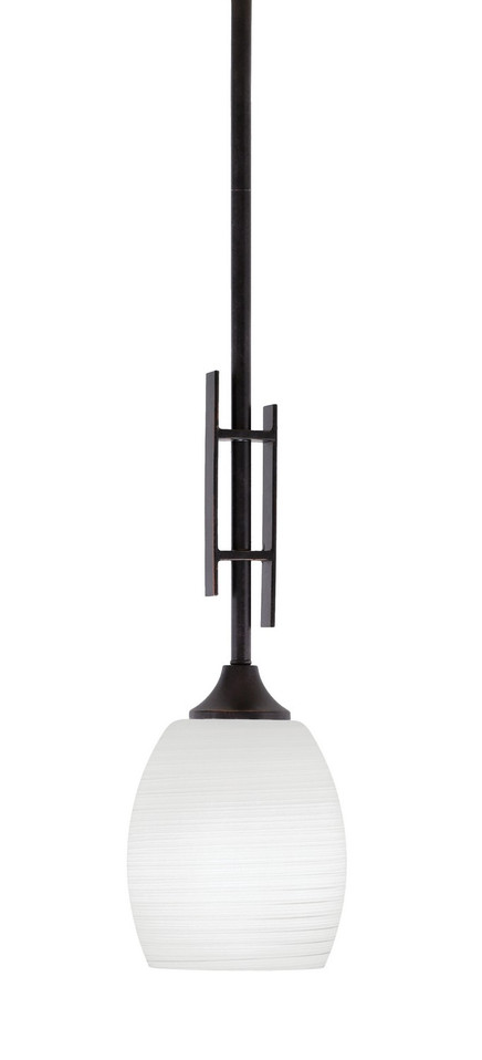 Toltec Lighting - 320-DG-615 - One Light Mini Pendant - Uptowne - Dark Granite