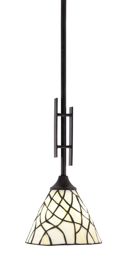 Toltec Lighting - 320-DG-9115 - One Light Mini Pendant - Uptowne - Dark Granite
