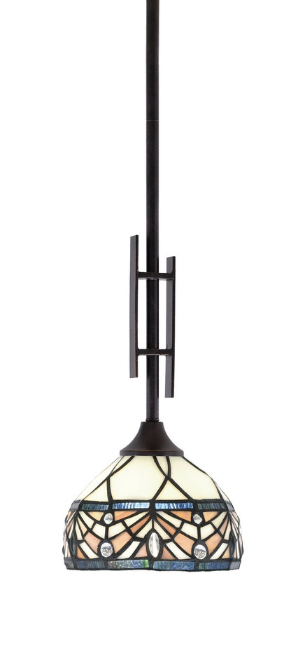 Toltec Lighting - 320-DG-9485 - One Light Mini Pendant - Uptowne - Dark Granite