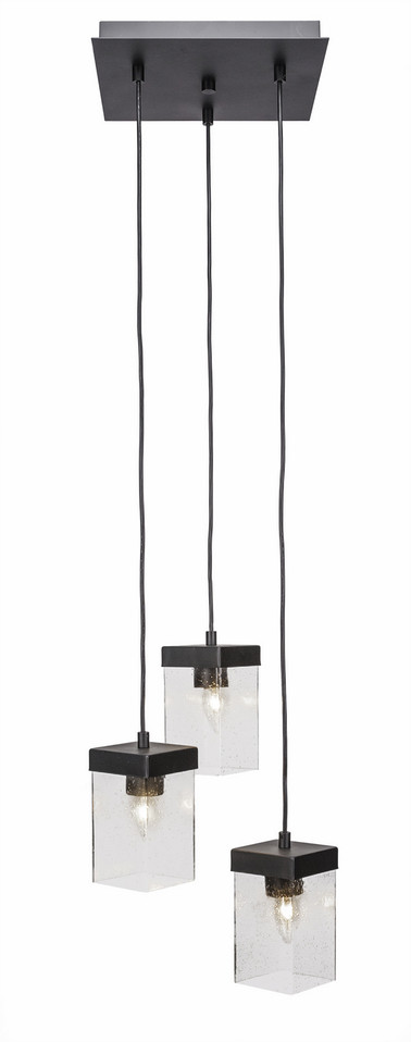 Toltec Lighting - 3212-ES-530 - Three Light Mini Pendant - Nouvelle - Espresso