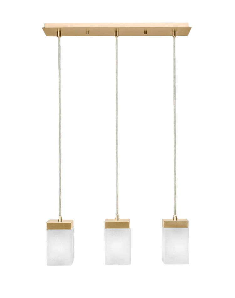 Toltec Lighting - 3213-NAB-531 - Three Light Mini Pendant - Nouvelle - New Age Brass