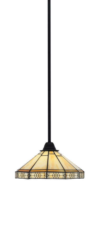 Toltec Lighting - 3401-MB-144 - One Light Mini Pendant - Paramount - Matte Black