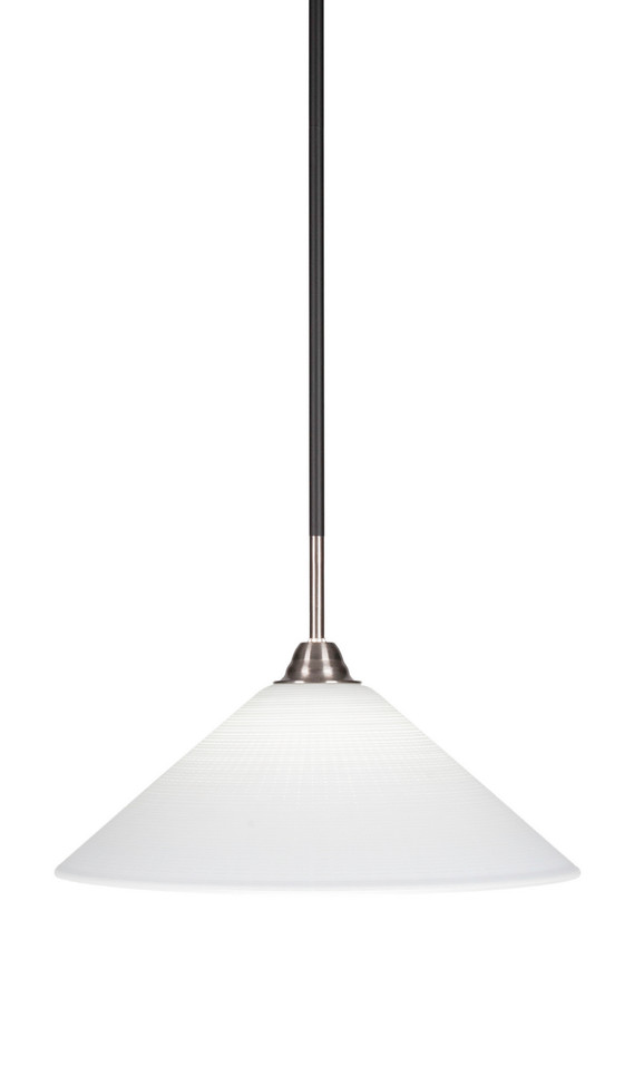 Toltec Lighting - 3401-MBBN-4011 - One Light Pendant - Paramount - Matte Black & Brushed Nickel