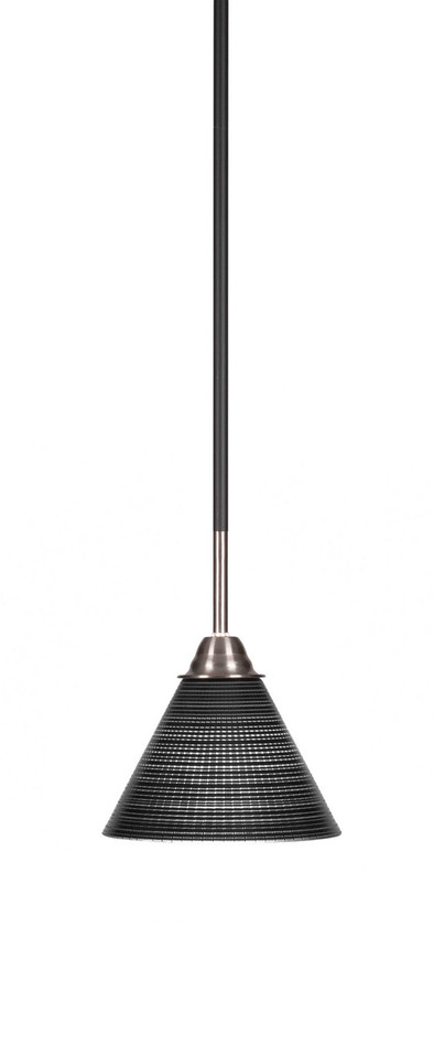 Toltec Lighting - 3401-MBBN-4059 - One Light Mini Pendant - Paramount - Matte Black & Brushed Nickel