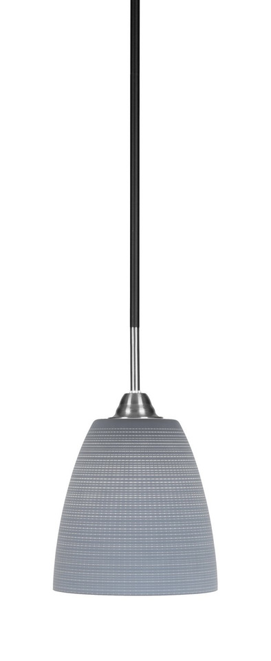 Toltec Lighting - 3401-MBBN-4072 - One Light Mini Pendant - Paramount - Matte Black & Brushed Nickel