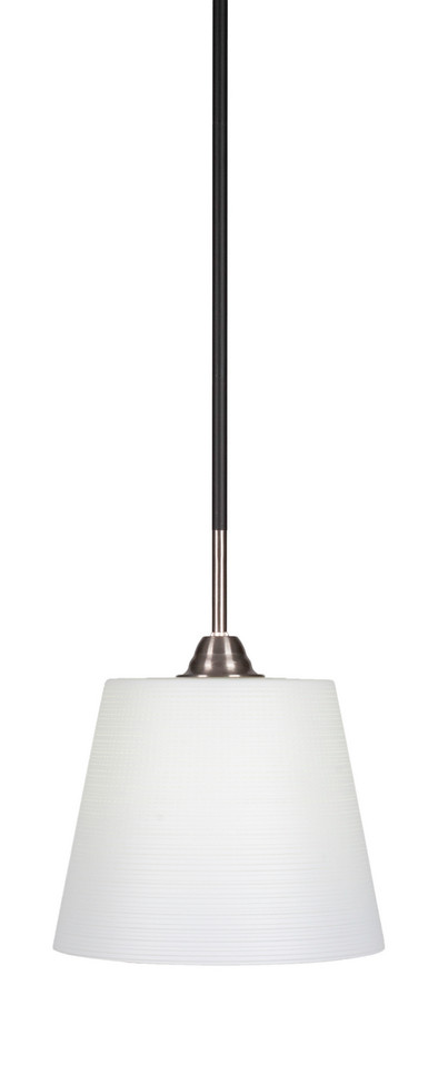 Toltec Lighting - 3401-MBBN-4081 - One Light Mini Pendant - Paramount - Matte Black & Brushed Nickel