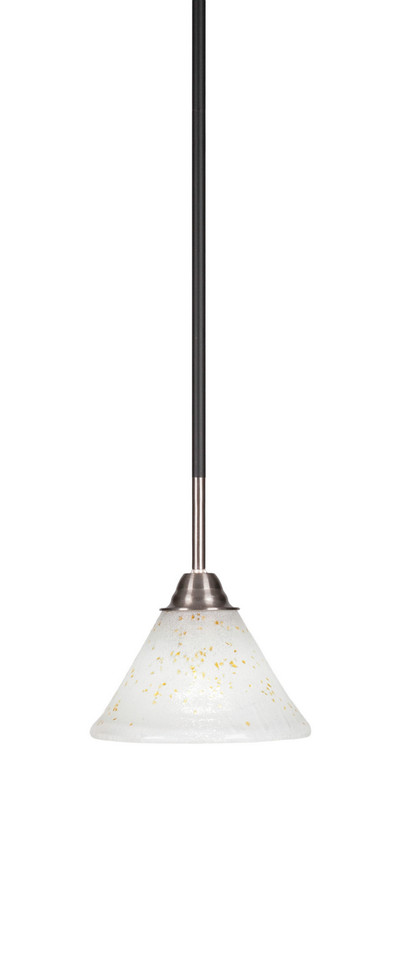 Toltec Lighting - 3401-MBBN-7145 - One Light Mini Pendant - Paramount - Matte Black & Brushed Nickel