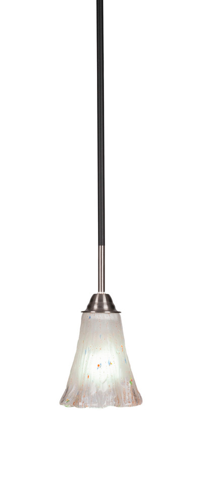 Toltec Lighting - 3401-MBBN-721 - One Light Mini Pendant - Paramount - Matte Black & Brushed Nickel