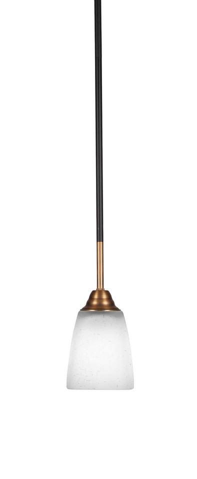 Toltec Lighting - 3401-MBBR-460 - One Light Mini Pendant - Paramount - Matte Black & Brass
