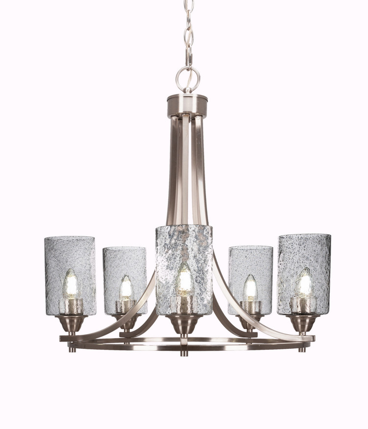 Toltec Lighting - 3405-BN-3002 - Five Light Chandelier - Paramount - Brushed Nickel