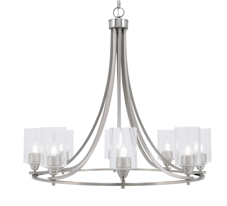 Toltec Lighting - 3408-BN-300 - Eight Light Chandelier - Paramount - Brushed Nickel
