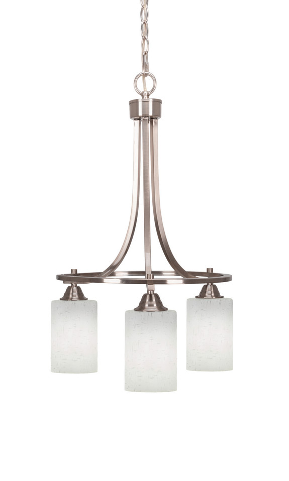 Toltec Lighting - 3413-BN-310 - Three Light Chandelier - Paramount - Brushed Nickel