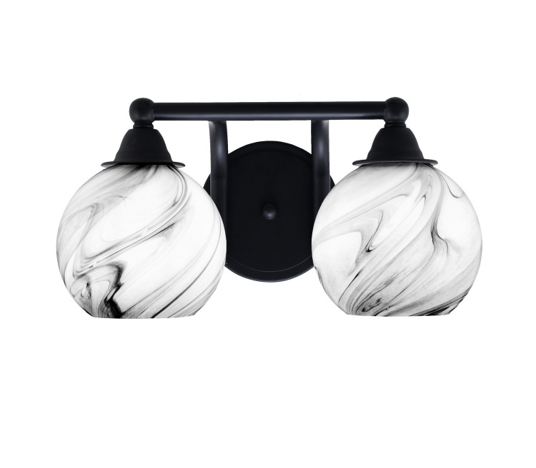 Toltec Lighting - 3422-MB-4109 - Two Light Bath Bar - Paramount - Matte Black
