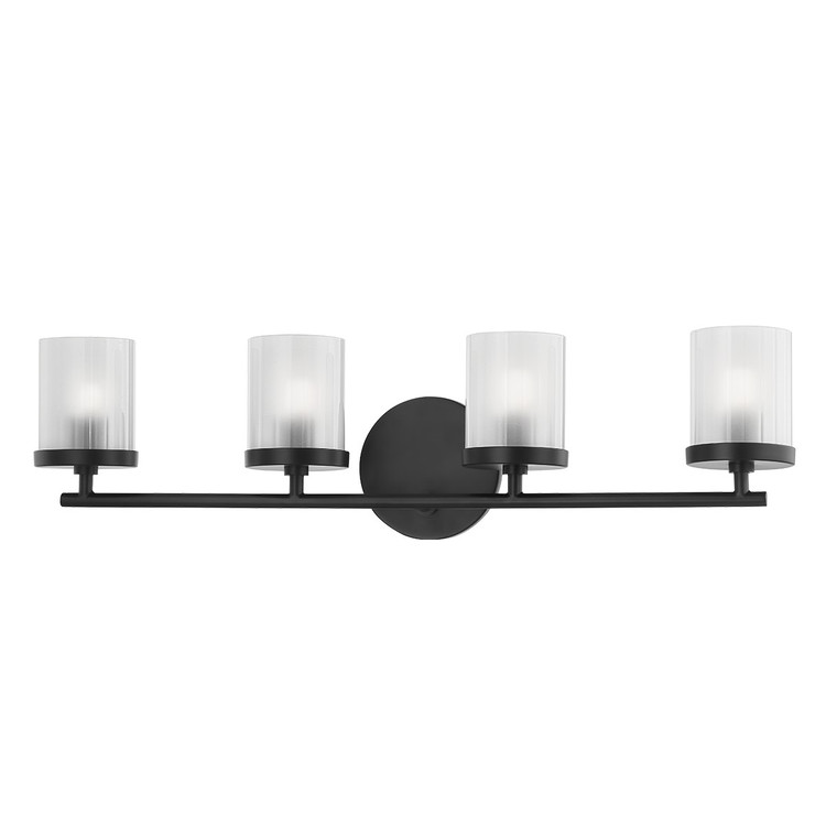 Mitzi - H239304-SBK - Four Light Bath and Vanity - Ryan - Soft Black Mitzi - H239304-SBK - Four Light Bath and Vanity - Ryan - Soft Black
