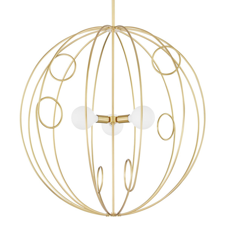Mitzi - H485701L-AGB - Three Light Pendant - Alanis - Aged Brass Mitzi - H485701L-AGB - Three Light Pendant - Alanis - Aged Brass