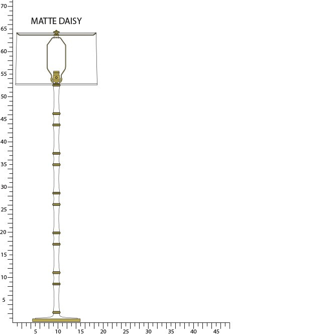 Robert Abbey - MDY73 - One Light Floor Lamp - Kane - Matte Daisy w/Modern Brass