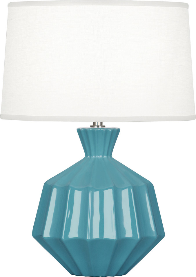 Robert Abbey - OB989 - One Light Accent Lamp - Small Orion - Steel Blue Glazed Ceramic