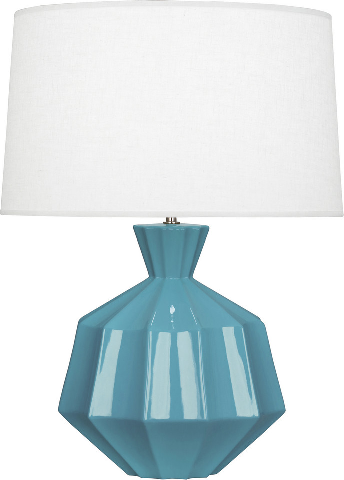 Robert Abbey - OB999 - One Light Table Lamp - Orion - Steel Blue Glazed Ceramic Robert Abbey - OB999 - One Light Table Lamp - Orion - Steel Blue Glazed Ceramic