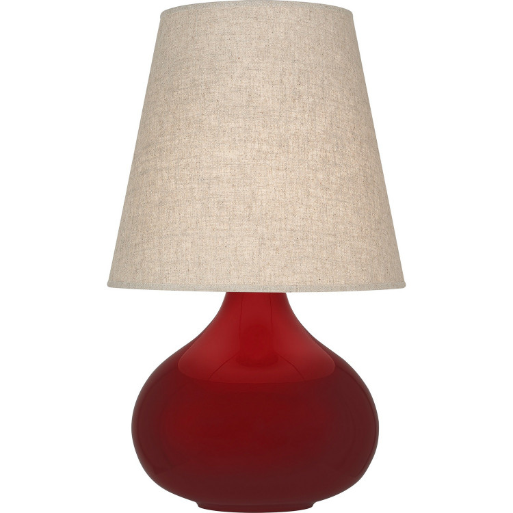 Robert Abbey - SA91 - One Light Accent Lamp - Small June - Sangria Glazed Ceramic
