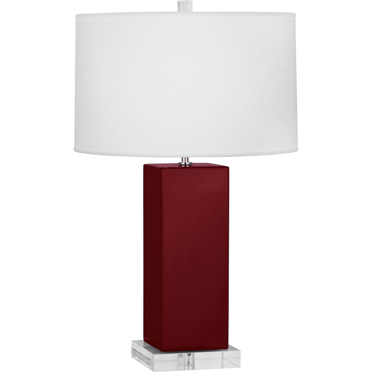 Robert Abbey - SA995 - One Light Table Lamp - Harvey - Sangria Glazed Ceramic
