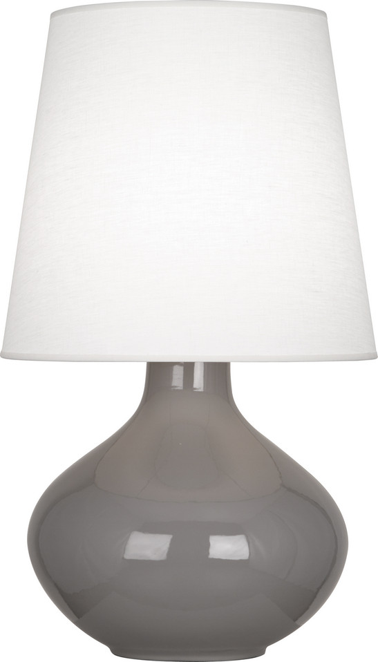 Robert Abbey - ST993 - One Light Table Lamp - June - Smokey Taupe Glazed Ceramic