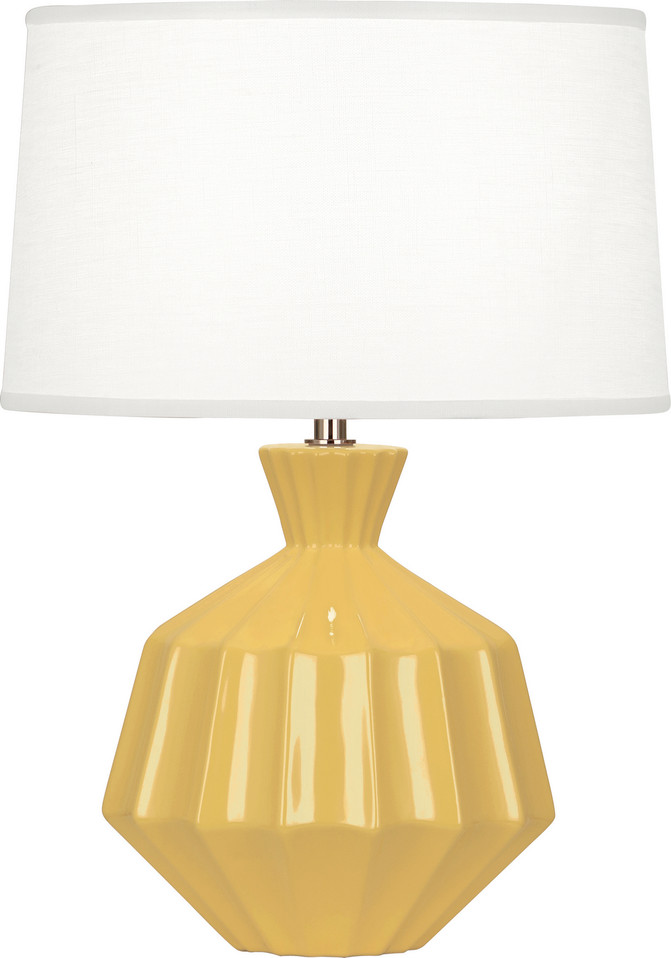 Robert Abbey - SU989 - One Light Accent Lamp - Orion - Sunset Yellow Glazed Ceramic Robert Abbey - SU989 - One Light Accent Lamp - Orion - Sunset Yellow Glazed Ceramic