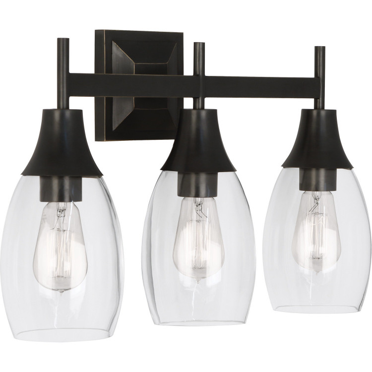 Robert Abbey - Z486 - Three Light Wall Sconce - Grace - Deep Patina Bronze